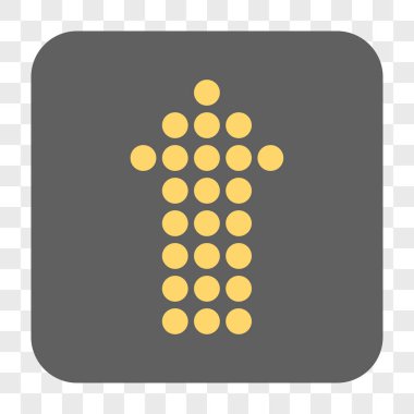 Yuvarlatılmış Kare düğmesini yukarı noktalı ok