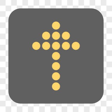 Yuvarlatılmış Kare düğmesini yukarı noktalı ok