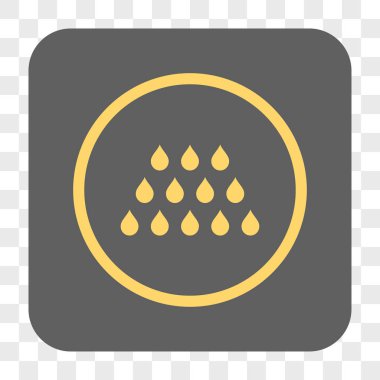 Damla kare düğme yuvarlak