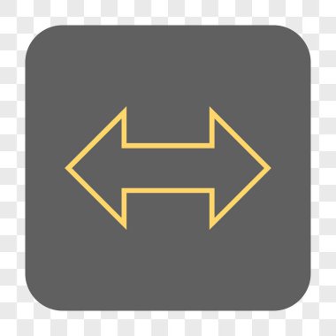 Exchange yatay yuvarlak kare düğme