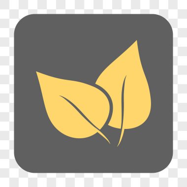 Flora Bitki yuvarlak kare düğme