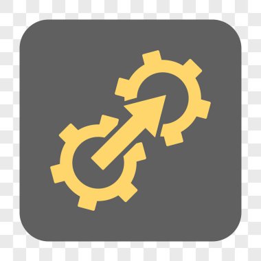 Dişli Tümleştirme yuvarlak kare düğme