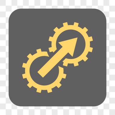 Dişli Tümleştirme yuvarlak kare düğme