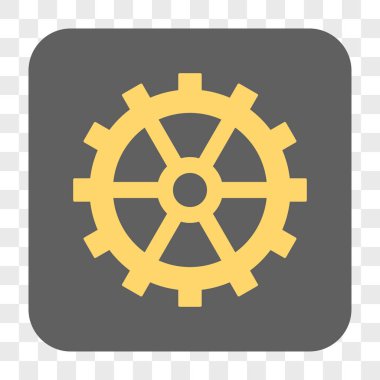 Dişli yuvarlak kare düğme