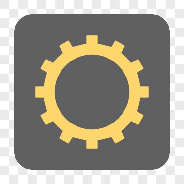 Dişli yuvarlak kare düğme