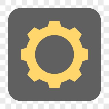 Dişli yuvarlak kare düğme