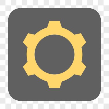 Dişli yuvarlak kare düğme