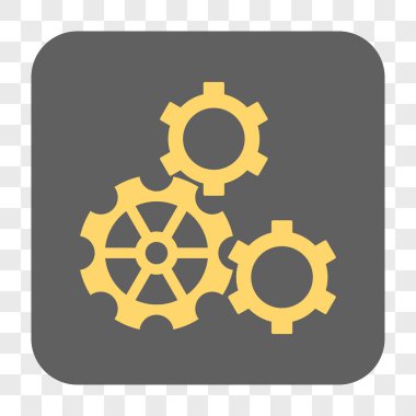 Gears'ı yuvarlak kare düğme