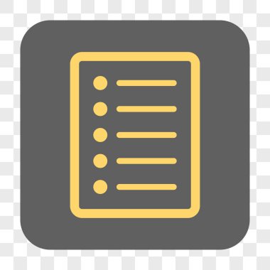 Liste sayfası yuvarlak kare düğme