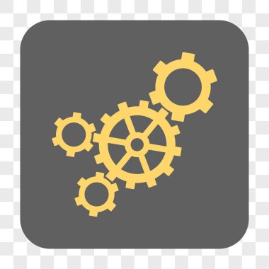 Mekanizması yuvarlak kare düğme