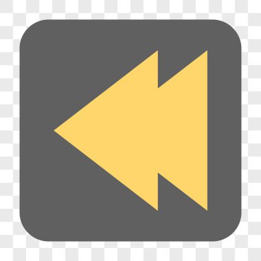 Hareket sol yuvarlak kare düğme