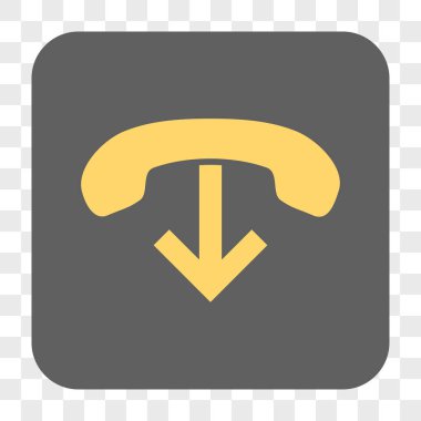 Yuvarlatılmış Kare düğme telefon asmak