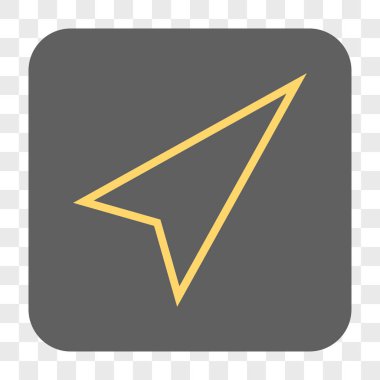 İşaretçi şu kadar kare düğme yuvarlak