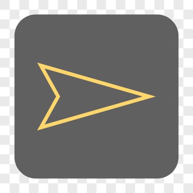 Kare düğme işaretçi sağ yuvarlak