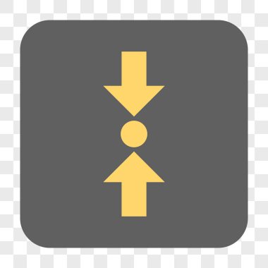 Dikey yuvarlak kare düğme basınç