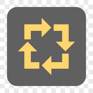 Geri Dönüşümlü Kare Düğmesi