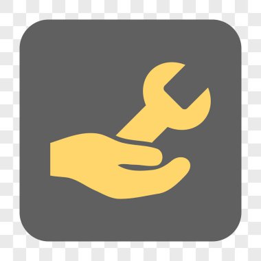 Onarım hizmeti yuvarlak kare düğme