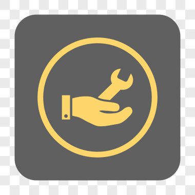 Onarım hizmeti yuvarlak kare düğme