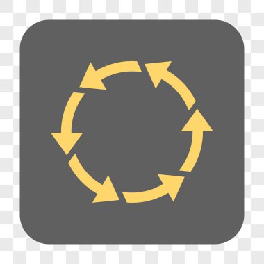 Döndürme Ccw yuvarlak kare düğme