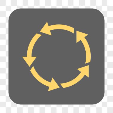 Döndürme yuvarlak kare düğme