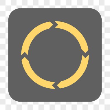 Döndürme yuvarlak kare düğme