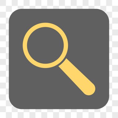 Arama aracı yuvarlak kare düğme