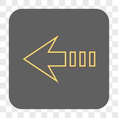 Sol yuvarlak kare düğme göndermek