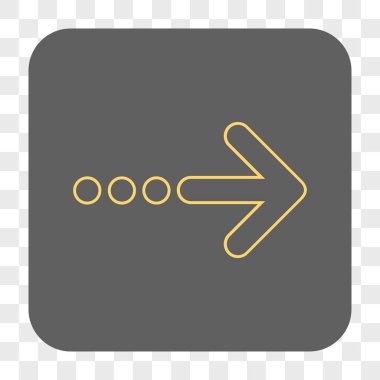 Sağ yuvarlak kare düğme göndermek