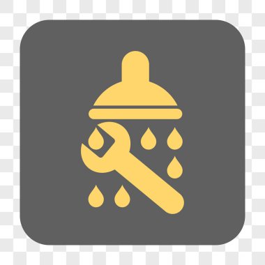 Duş sıhhi tesisat yuvarlak kare düğme