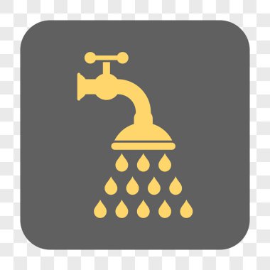 Duş musluk yuvarlak kare düğme