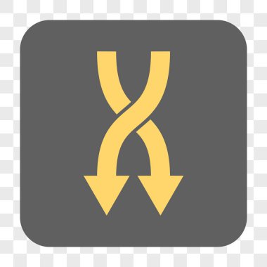 Yuvarlatılmış Kare düğme aşağı okları shuffle