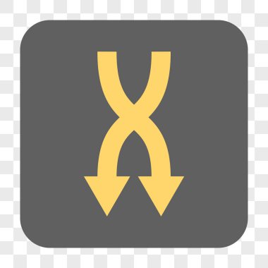 Yuvarlatılmış Kare düğme aşağı okları shuffle