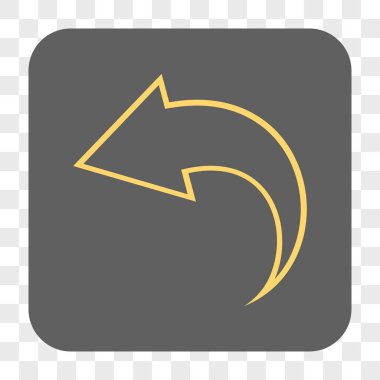 Yuvarlatılmış Kare düğme geri al