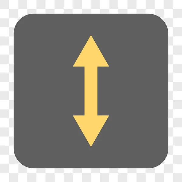 Botón cuadrado redondeado vertical Flip — Vector de stock
