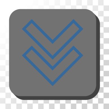 Yuvarlatılmış Kare vektör düğmesini basılı vardiya