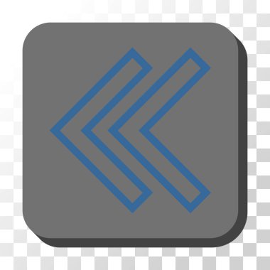 Sola kaydırma yuvarlak kare vektör düğmesi