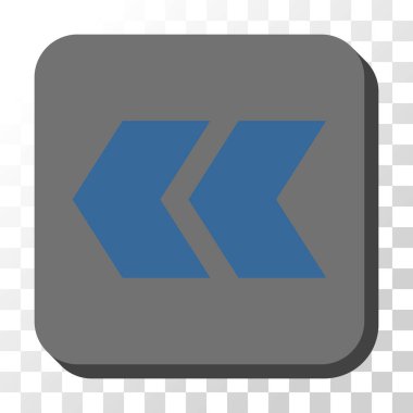 Sola kaydırma yuvarlak kare vektör düğmesi