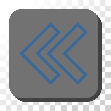 Sola kaydırma yuvarlak kare vektör düğmesi