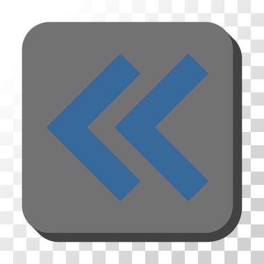 Sola kaydırma yuvarlak kare vektör düğmesi