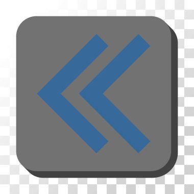 Sola kaydırma yuvarlak kare vektör düğmesi