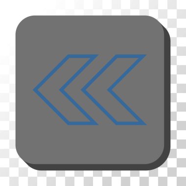 Sola kaydırma yuvarlak kare vektör düğmesi