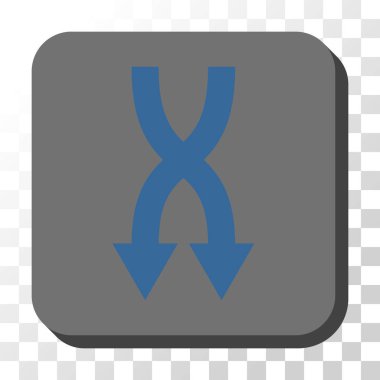 Yuvarlatılmış Kare vektör düğmesini aşağı okları shuffle