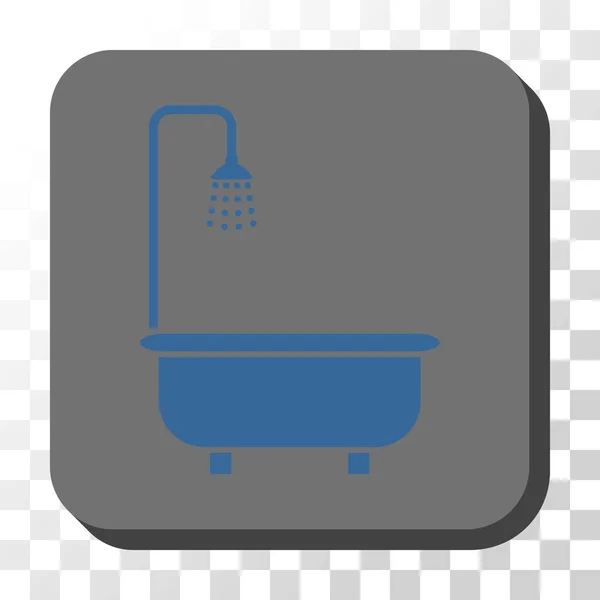 淋浴圆形方形矢量按钮 — 图库矢量图片