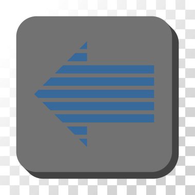 Kare vektör düğmesini şerit ok sol yuvarlak