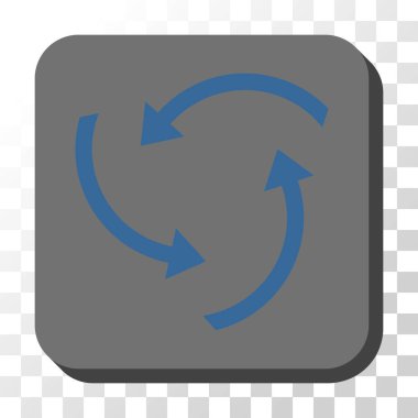 Oklar yuvarlatılmış kare vektör düğmesini girdap