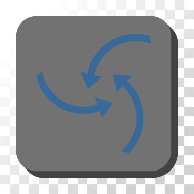 Oklar yuvarlatılmış kare vektör düğmesini girdap