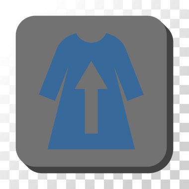 Kadın elbise yuvarlatılmış kare vektör dü ** Me al