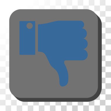 Yuvarlatılmış Kare vektör düğmesini basılı parmak