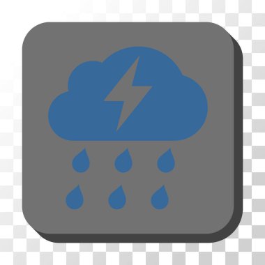 Fırtına yuvarlatılmış kare vektör düğmesi