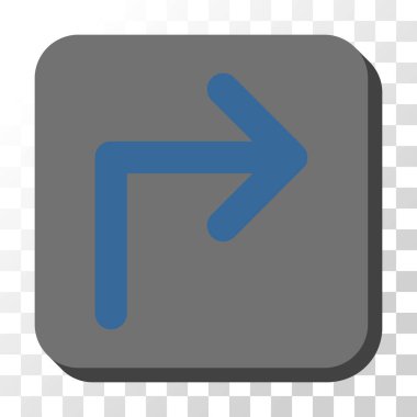 Doğru yuvarlatılmış kare vektör düğmesini kapatma